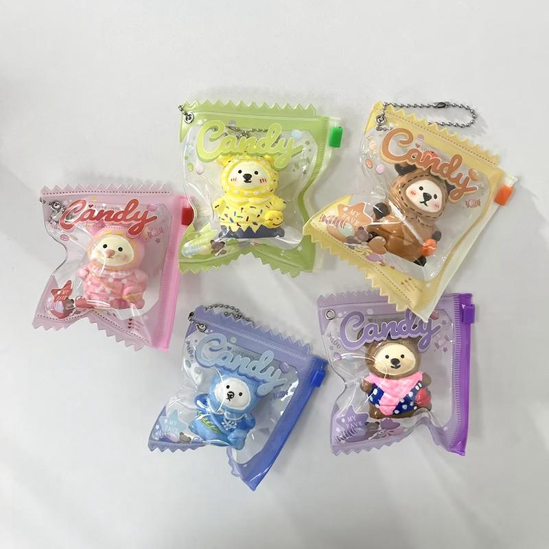 Multi-Color Badge Holder Candy Bag Shaped Badge Protector Fans Supplies Waterproof Badge Display Bag Mini Doll Protective Shell