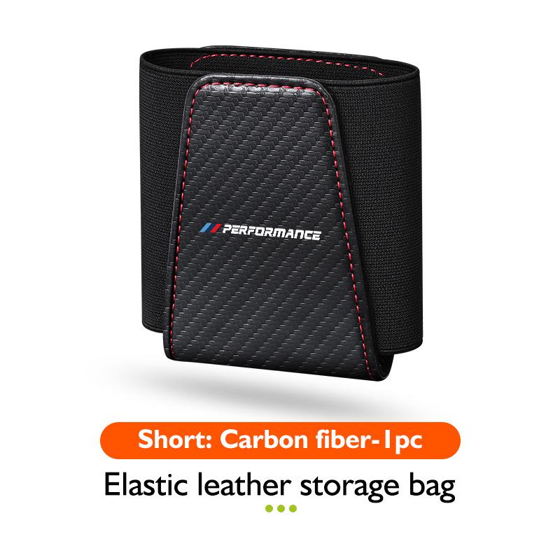 

Car Seat Side Interior Storage Pocket Leather Organizer Bag Phone Net Pocket Holder For BMW E70 E91 E30 G30 E53 M3 M5 X6 X4 X7