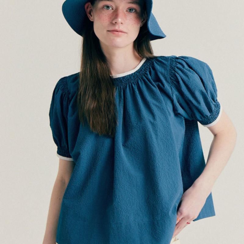 

BENSIMON [22HS] CRISPY BUCKETHAT - BLUE BLUE_FREE