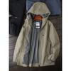Cattle Goods! Inner Heat Reflection! Foreign Trade Men's Outdoor Windproof Waterproof Hood Charge Jacket Top Autumn