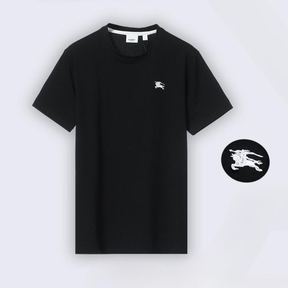 STORN 100% Pure Cotton High-quality Brand Round Neck Short Sleeved Men s Summer Fashion Pony Embroidery T-shirt Casual Sports Top S чёрный