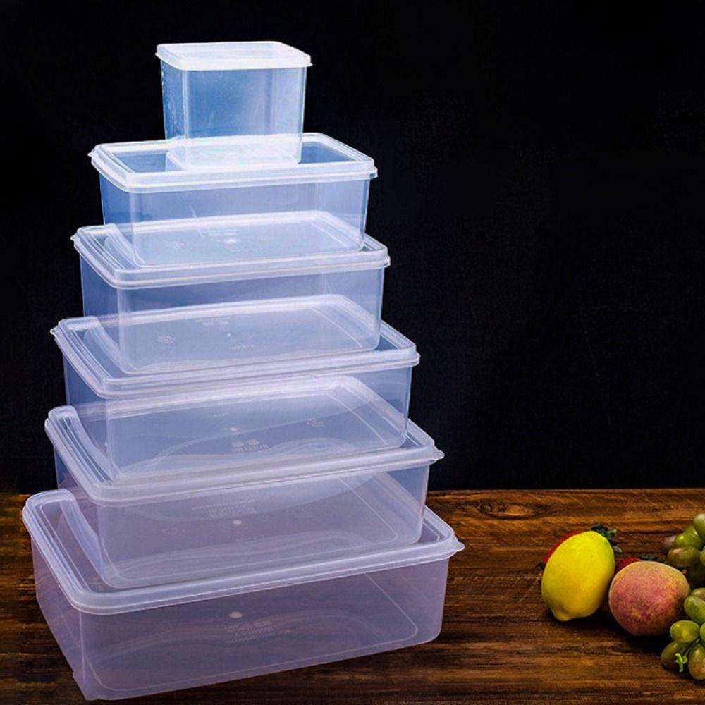 Multifunctional Kitchen Storage Box Rectangular Food Sealed Case Kitchen Organizer