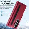 Compatible Galaxy Z Fold7/6/5/4 Leather Wallet Phone Case