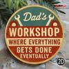 Vintage Funny Metal Sign Toolbox Art Gift Garage Decor For Man Cave