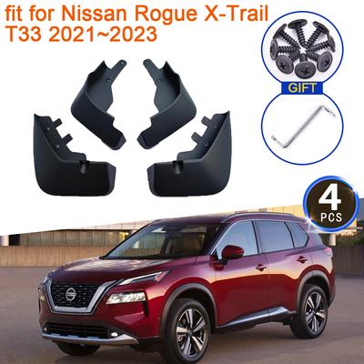 4x pre Nissan Rogue XTrail T33 X-Trail X Trail ~2023 2022 Blatníky s lapačom blatníkov Ochranný kryt predného zadného blatníka
