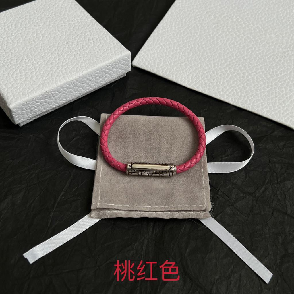 Multi colored woven leather rope bracelet for birthdays, free shipping for daily wear, simple and elegant