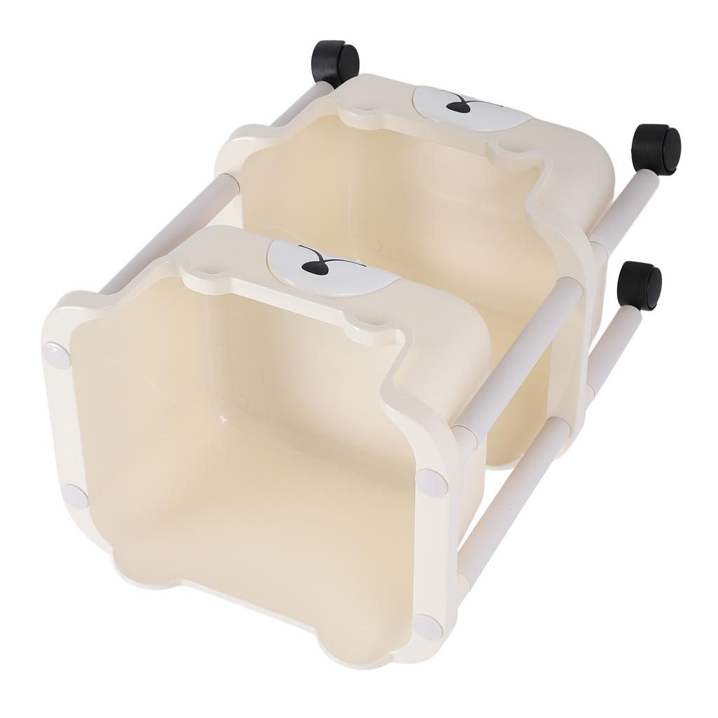 Storage Cart with Caster Wheels High Capacity Rolling Trolley Cart for Bathroom Kitchen Classroom Narrow Places