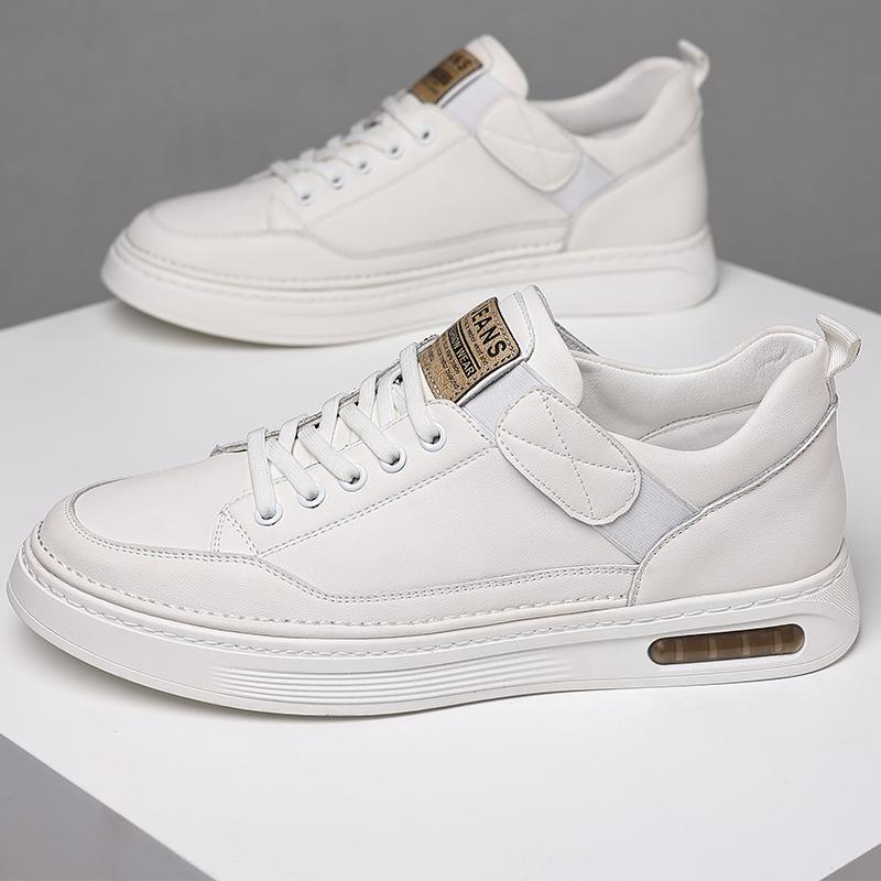 Uformelle herresko snøring Mote Komfortable sko Herre Joggesko Designer ekte skinn Herre Flats Herre Chaussures