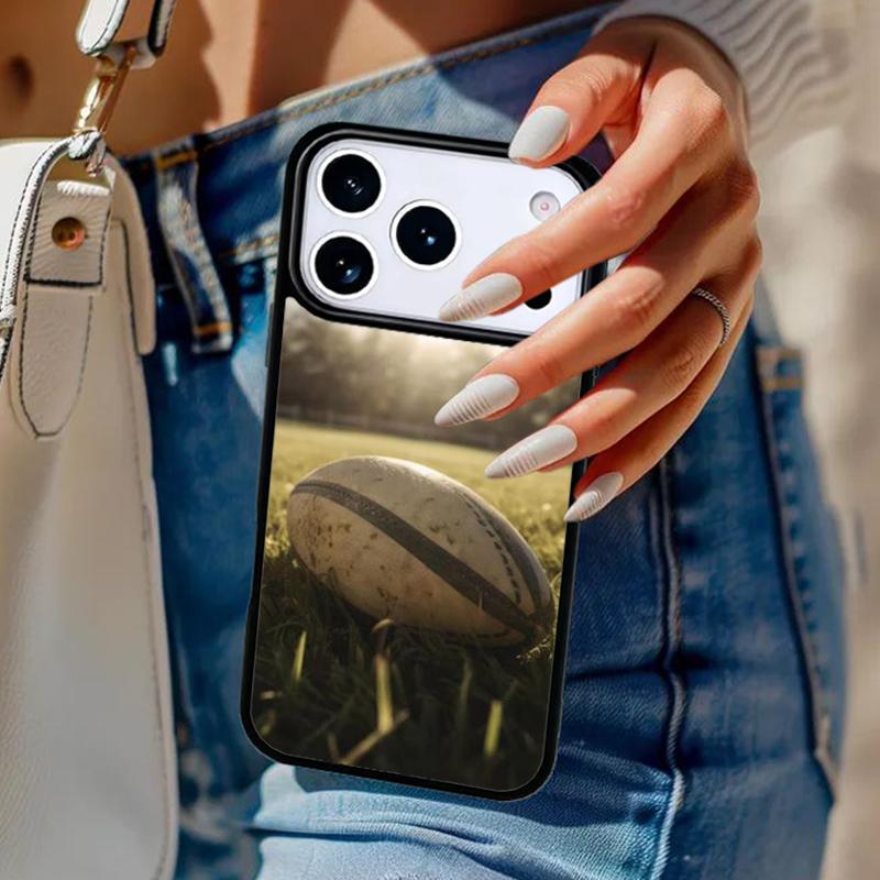 American Football Rugby Ball Phone Case For iPhone 17 Air 14 15 13 12 Max Cover For Apple 14 15 16 16e 11 Pro Max Plus Coque