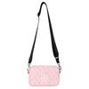 New MLB Monogram Collection Nylon Fabric Shoulder Bag, Crossbody Bag Regular Unisex Cherry Blossom Pink 32BGDR111-07P