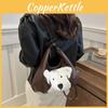 Cartoon Dog Vintage Pattern Underarm Bag Tote Bag Large Capacity Daily For
