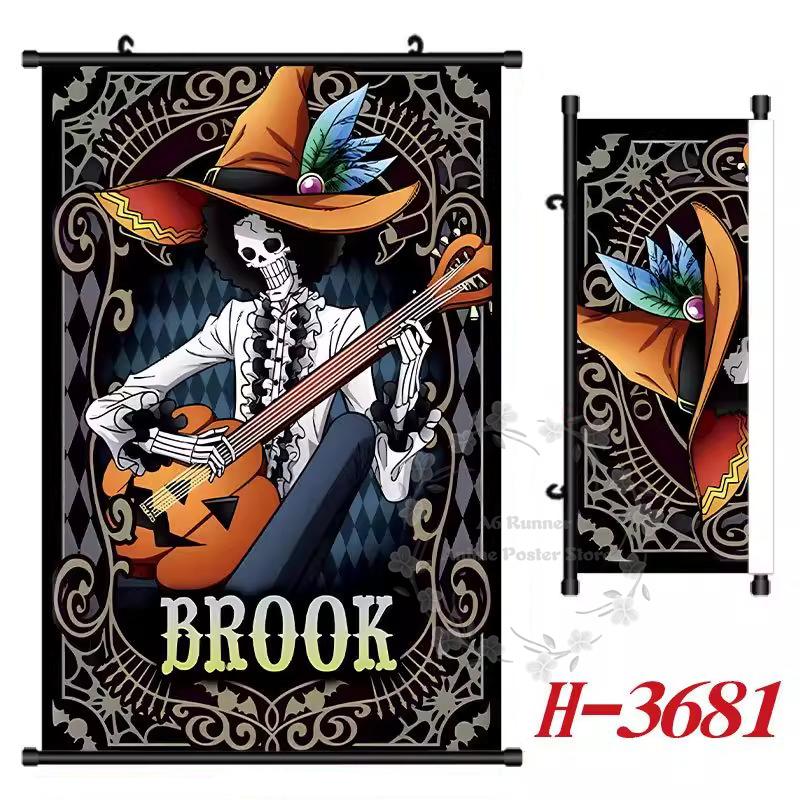 P-One P-Piece Hd Poster Scroll Painting Peripheral Hanging Painting Bedside Living Room Background Wall Cloth Painting