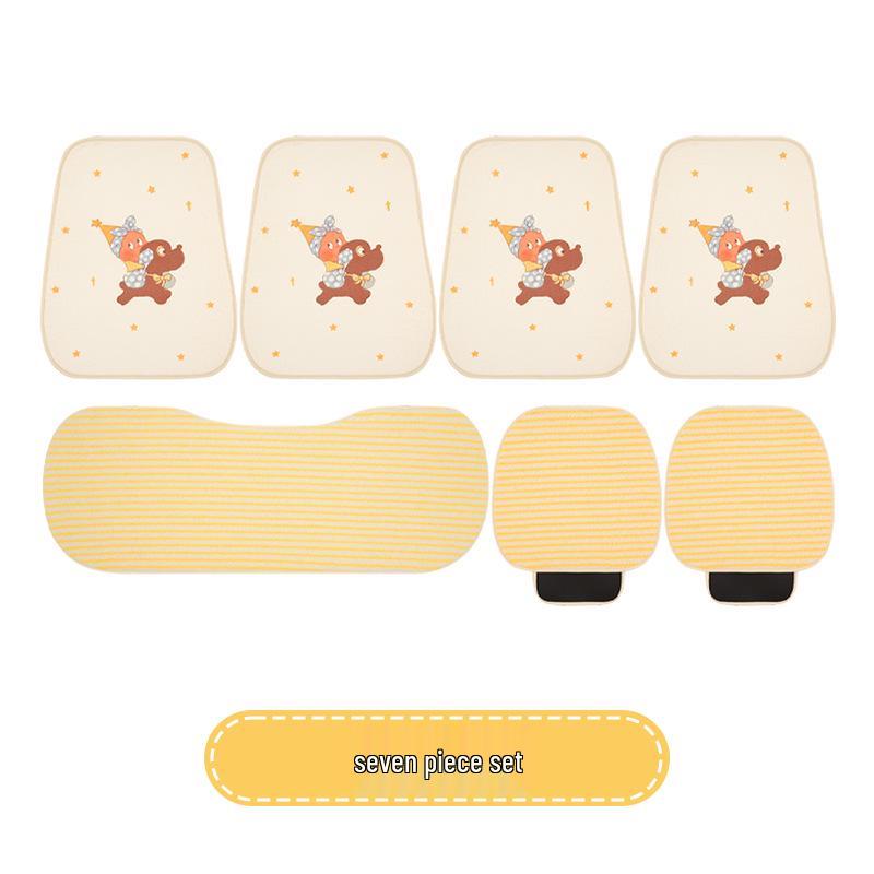 Starman Cute Winter Plush Car Seat Cushion for Geely Galaxy L6 A7 Xingyuan E5