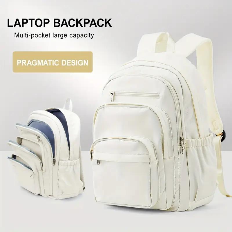 

Рюкзак большой вместимости, рюкзак для старшеклассников и студентов колледжей, рюкзак для ноутбука, школьный рюкзак для подростков, мальчиков и девочек бежевый