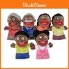 Marionetta da Mano Peluche Famiglia Africana Per Gioco di Ruolo Creativo