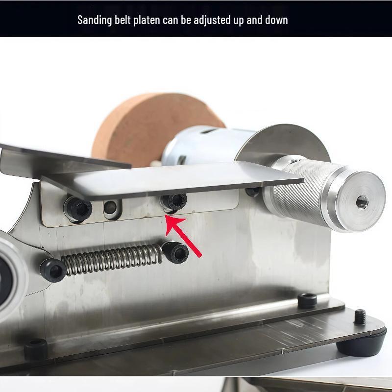 Compact Electric Mini Belt Sander & Grinder: Multifunctional DIY Benchtop Tool