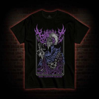 T-shirt Abisso | Maglietta grafica Horror/Fantasy | Arte Oscura Maglietta Unisex