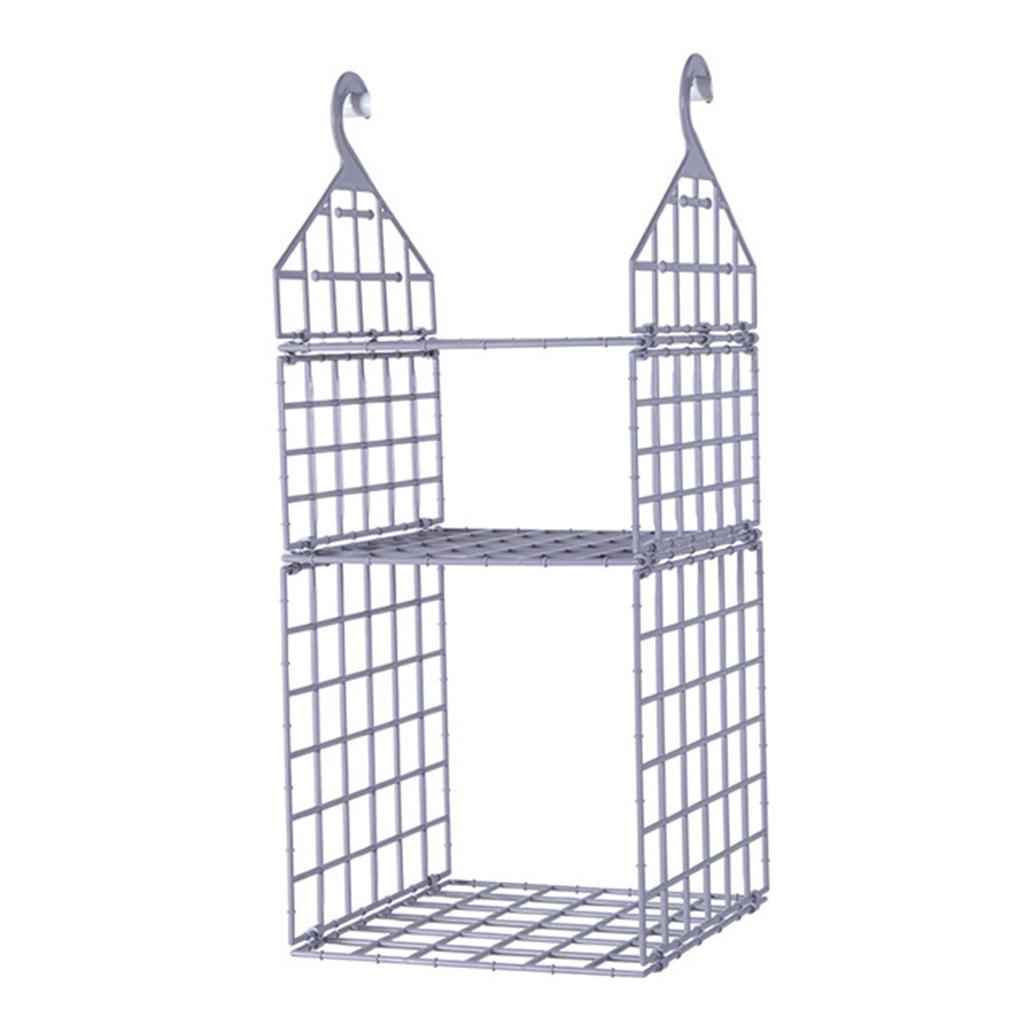 2/3/4/5 Tier Folding Closet Organization Shelves Multi-Purpose Checkered Clothes Rack For Home Bedroom