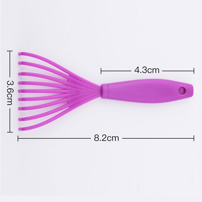 

Расческа с волшебной ручкой большого размера, антистатическая массажная щетка для волос, распутывание, массажная расческа для душа, расческа для салона, инструмент для укладки волос purple1