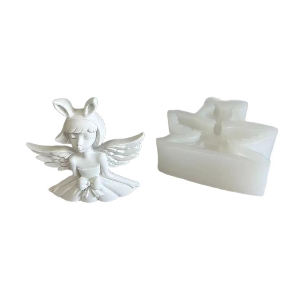 Angel Girl Silicone Molds Epoxy Resin Mold DIY Scented Candle Mold Table Ornament Making Tool for Making Crafts Decor