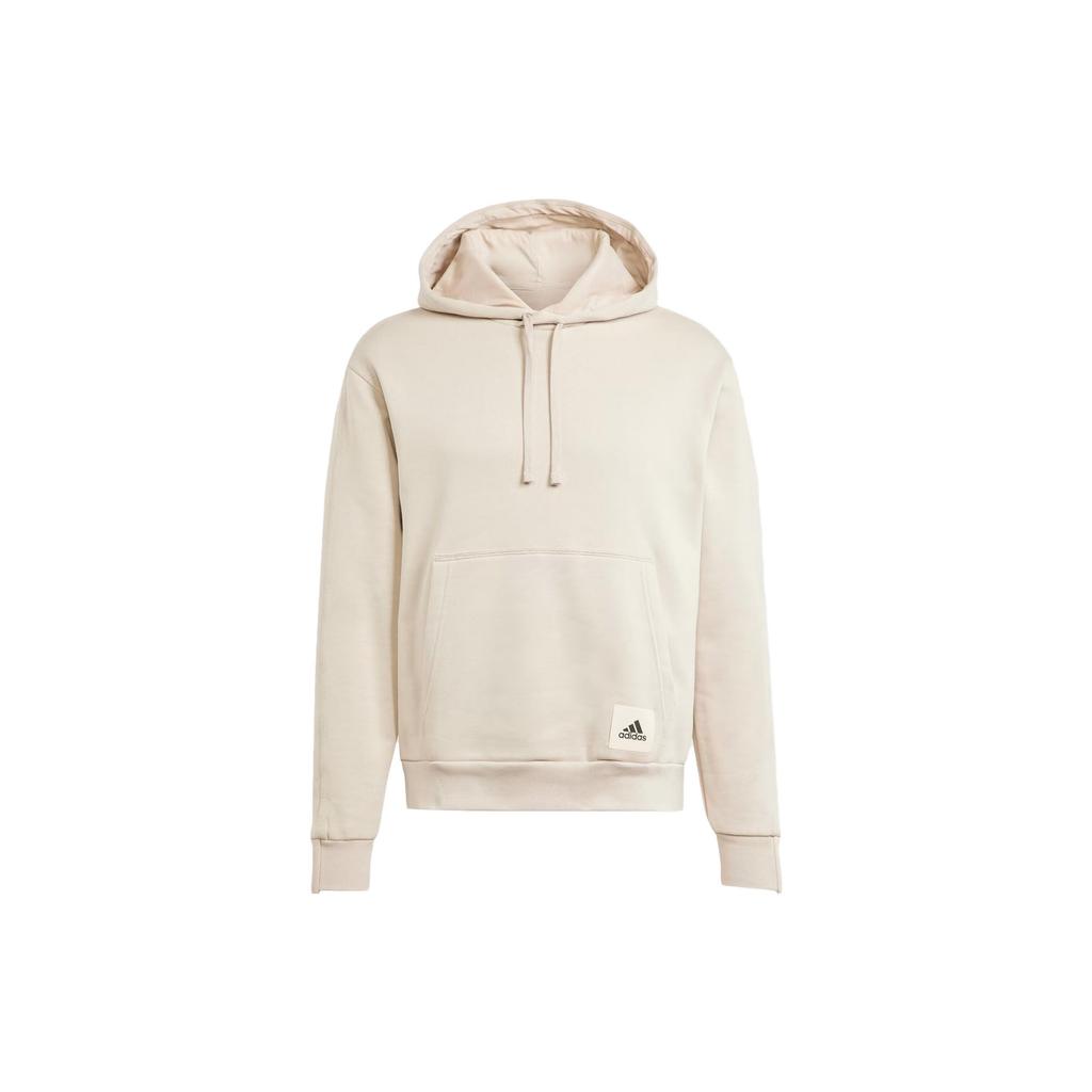 adidas Lounge Sweatshirts Men's Beige Hooded Moderate Regular IM0478