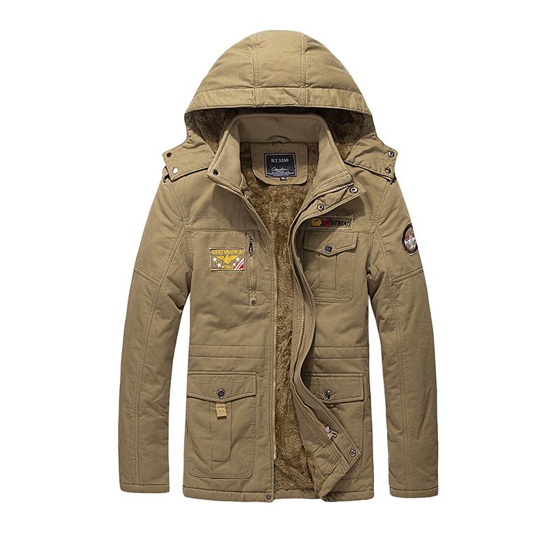 Men's Workwear, Cotton Clothing, Washed Jacket, Men's Cotton Clothing with Added Fleece, Thickened Warm Cotton Clothing, Jacket