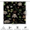 Nature-Inspired Shower Curtain Featuring Playful Animals Waterproof Bathroom Decor For Your Home