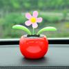 Car Ornaments Cartoon Car Interior Decorations Car-mounted Solar-powered Swinging Sunflower Plastic Decorations Car Decorations