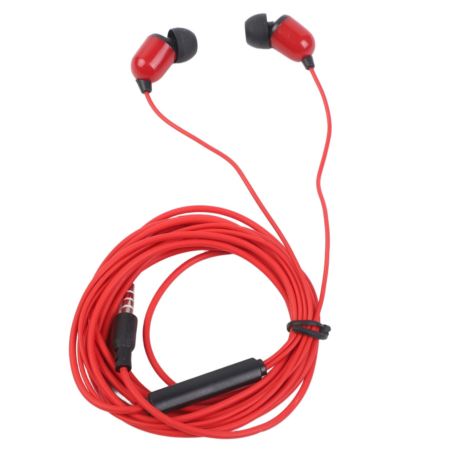 

Extra Long Cables Extended Meters Cables In Ear Earphones Powerful Bass червоний