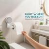Suction Cup Toilet Tissue Holder No Drilling Self Adhesive Towel Roll Dispenser for Bathroom Kitchen Organization