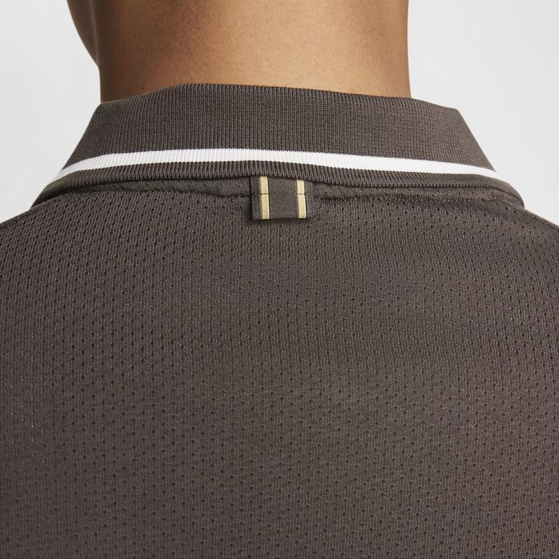 New Nike Heritage Polo Shirt Men's Baroque Brown FQ2102-237