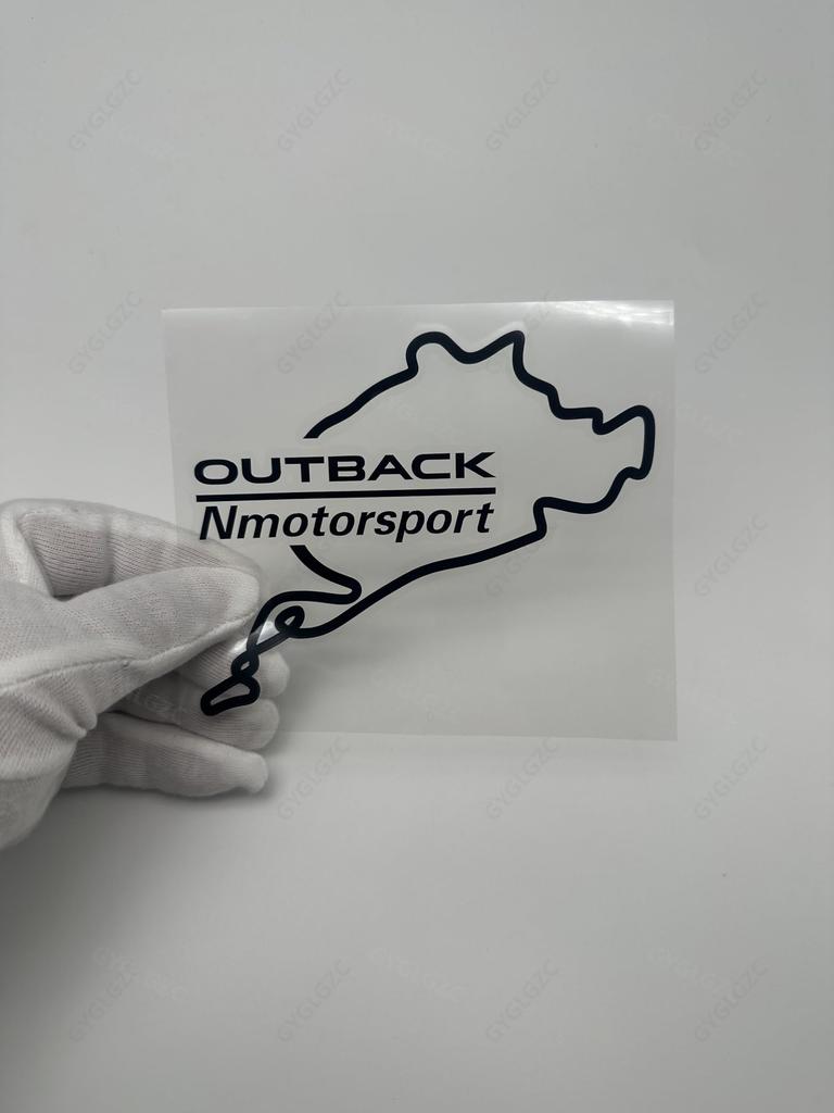 Outback Lüftungsgitter Aufkleber, Heckscheibe, Geeignet für Fahrzeuge wie BR9 /