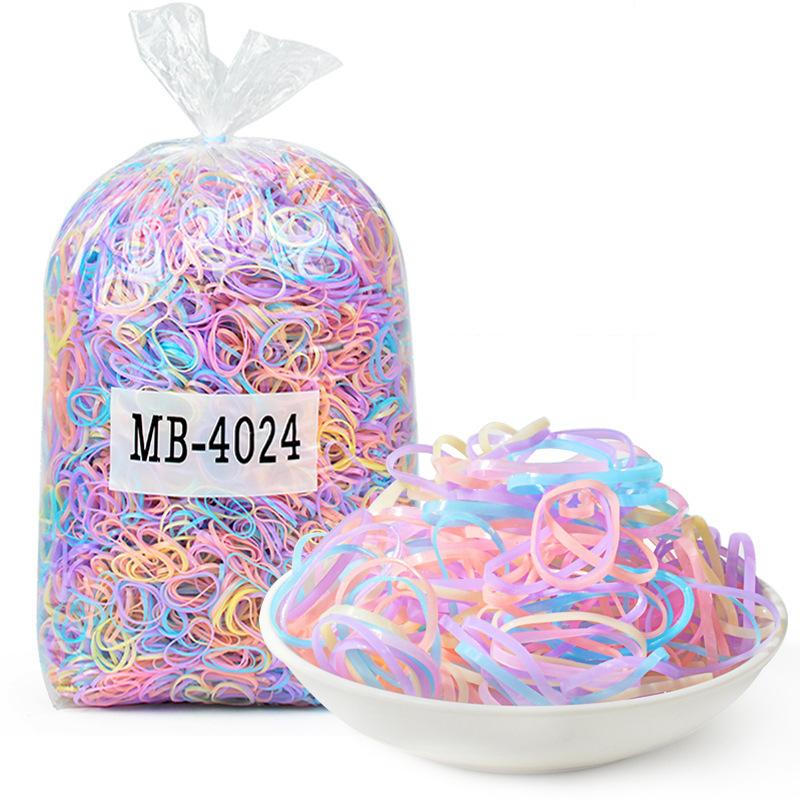 

Новая детская модная многоцветная резинка высокого качества для галстука, держатель для хвоста, держатель для хвоста, резинки, аксессуары для волос, повязка для волос 20000Pcs