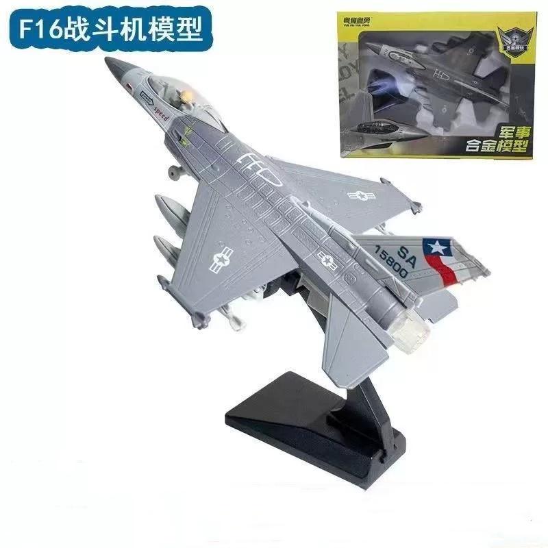 Fighter Toys Airplane F14/F16/F22 Aircraft Scale Diecast Metal Alloy Souvenir Plane Collection Boys Christmas Gift