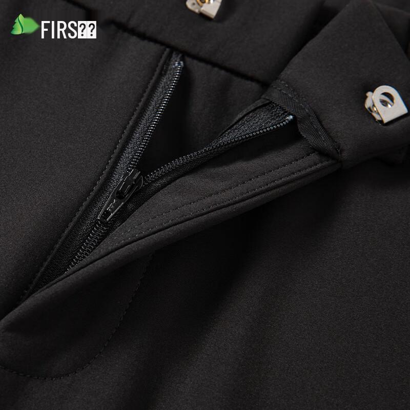 Shanshan Men's Thickened Three-Proof Fleece Straight-Leg Casual Pants