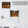 Gift for Cat Owners Fans 2027 Drunk Cats Calendar, Funny Wall Calendar with 12 Hilarious Drinking Illustration, Monthly Planner Home Office