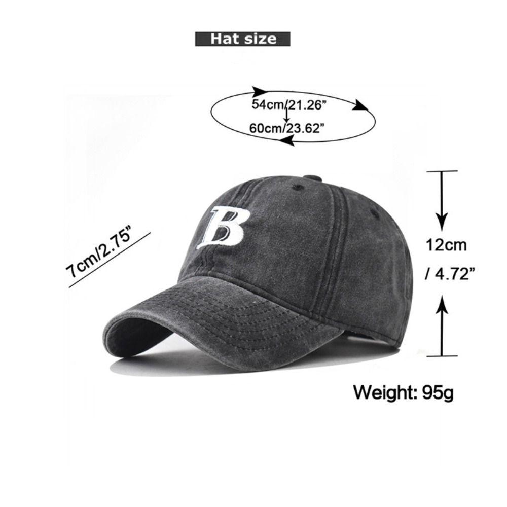 Vintage Denim Baseball Cap Cotton Dad Tucker Hat Adjustable Peaked Hats  for Men Women