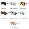 SHAUNA Modische Übergroße Piloten Sonnenbrille Retro Gradient Spiegel Gläser UV400 Damen Sonnenbrillen