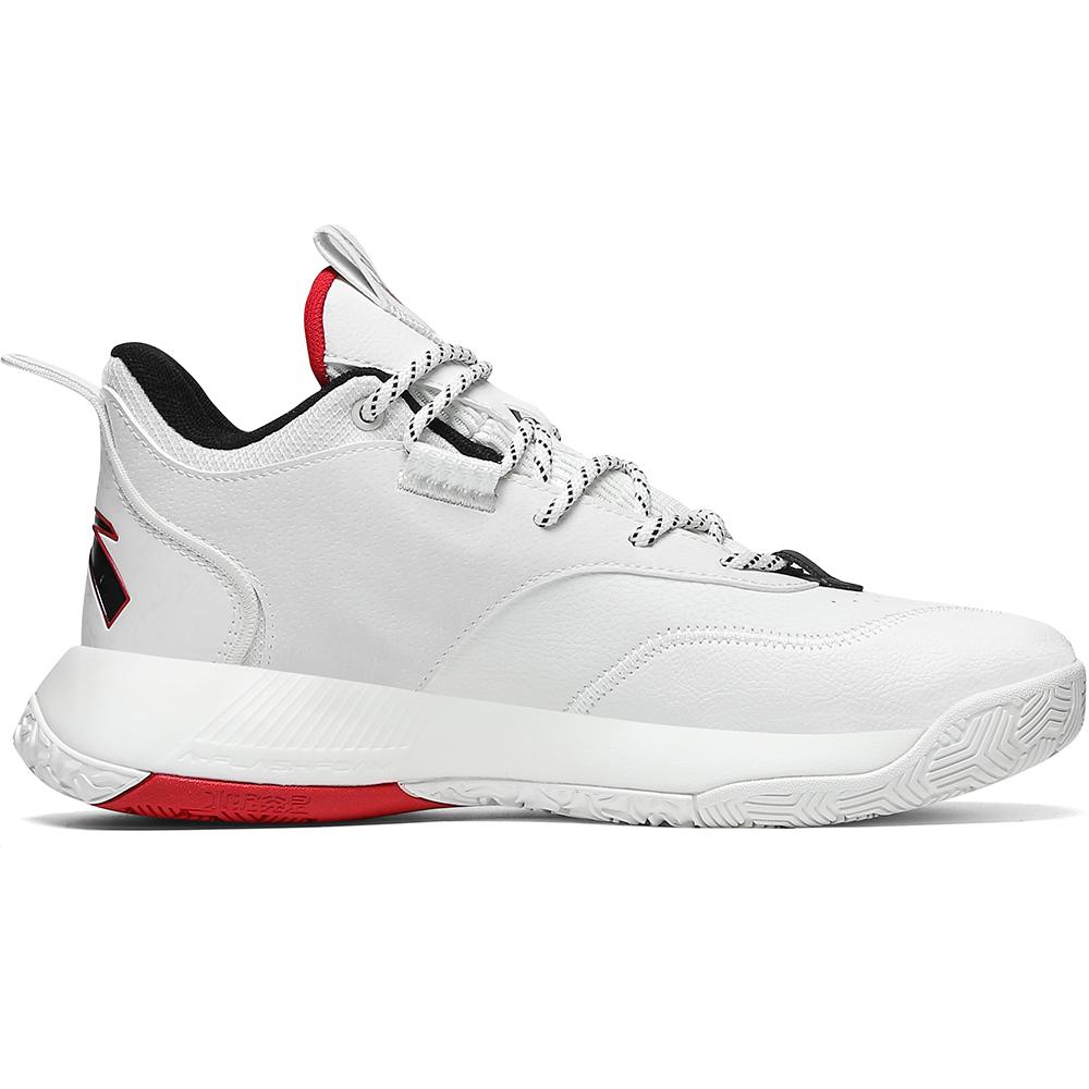 New Anta Speedy 2 Cushioning Anti Slip And Wear Resistant Low Top Performance Basketball Shoes Men's White Red Black 112141606-6