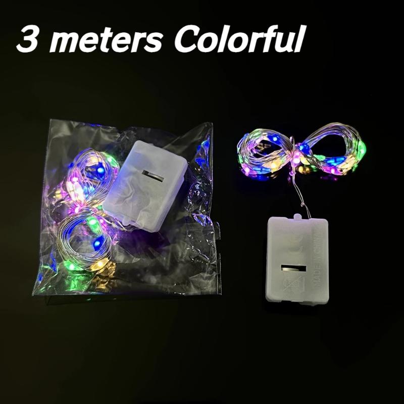 Floral Art Led String Fairy Lights Waterproof Indoor And Outdoor Decorative Lamp Led Light Alloy Wire Party Holiday Decor