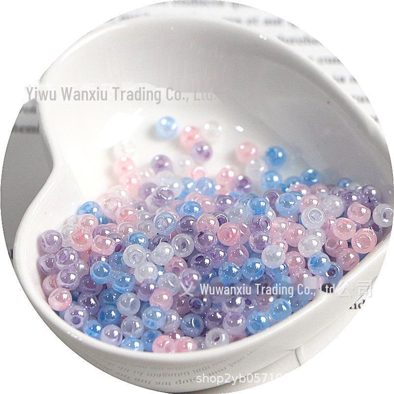 High-Quality 4mm Cream Imitation Ice Rice Beads for DIY Necklaces & Bracelets