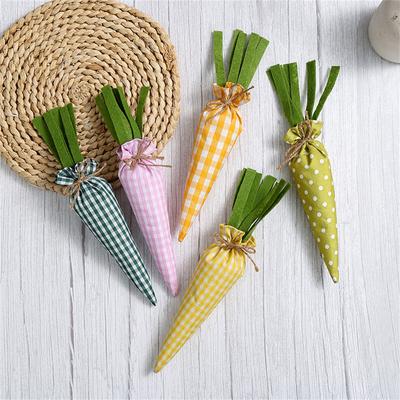 Easter Fancy Carrot Toy Decorations, Cloth Art Party Scene Dolls, And Hanging Ornaments