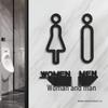 Custom Restroom Signs: Creative Men/Women Office & Hotel Toilet Stickers