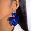 Accessories Bohemian blue tone flower earrings, geometric earrings earrings for women