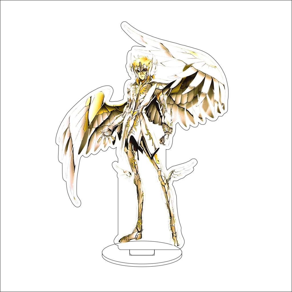 

16CM Anime Saint Seiya Cosplay Acrylic Stand Saori Kido/Shion/Aldebaran/Crystal Wall/Great Horn Figure Stand Halloween Gifts 16CM
