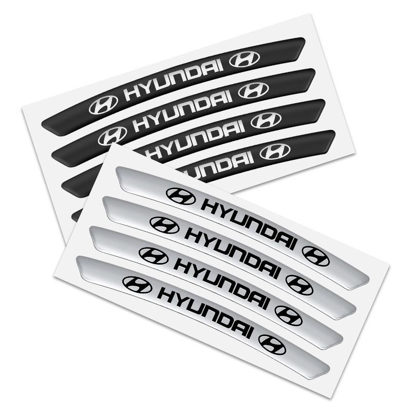 4 Τεμάχια Αυτοκόλλητα Λογότυπου Κέντρου Τροχού Αυτοκινήτου Αξεσουάρ Για Hyundai H-1 I40 I30 I20 I10 IX35 IX25 Tucson Getz Terracan Accent