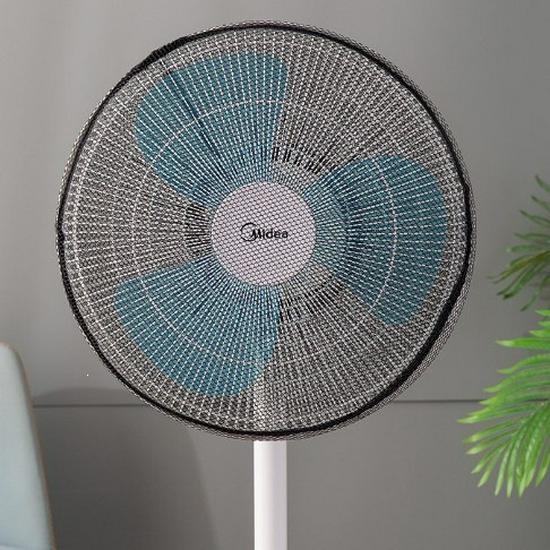 Universal Floor-standing Fan Safety Cover with Child Anti-pinch Design and Dust Protection
