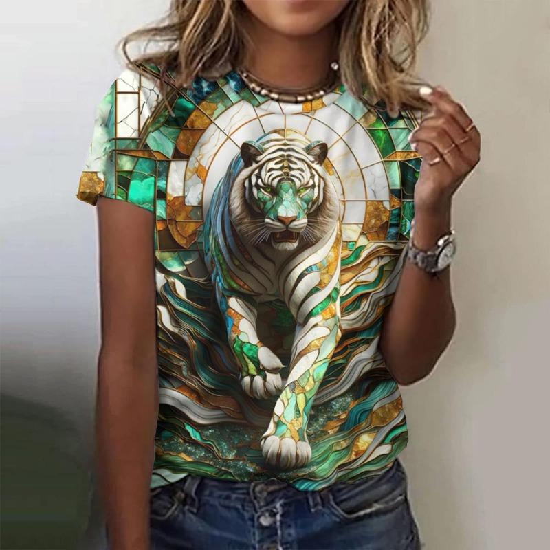 

Женская футболка с 3d кавайным принтом собаки, женская футболка с коротким рукавом и круглым вырезом, хип-хоп, модные негабаритные топы в уличном стиле с забавным узором XS