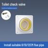 Premium ABS Kitchen Check Valve: Anti-Odor Range Hood Backflow Preventer and Ventilation Exhaust Outlet.