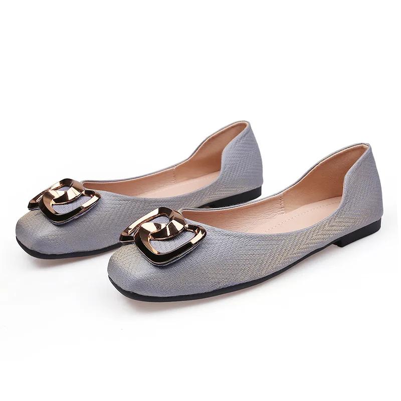 Spring Summer Shoes Women Flats Modern Elegant Ladies Single Shoes Fashion Brand Plus Size 42